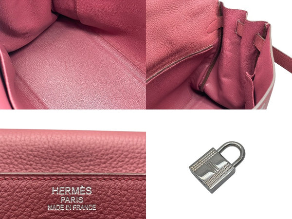 新品同様 HERMES エルメス ケリー 40 ハンドバッグ 2WAY パープル トリヨンクレマンス シルバー金具 ◻︎N刻印 中古 4b011269