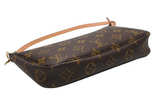 Load image into Gallery viewer, 極美品 LOUIS VUITTON ルイヴィトン ポシェット アクセソワール アクセサリーポーチ M51980 モノグラム ブラウン レザー PVC 中古 4b011270