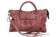 Load image into Gallery viewer, BALENCIAGA バレンシアガ Giant City ジャイアント シティ 2WAYバッグ 173084 ピンク ブラック金具 美品 中古 4b011278