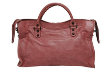 Load image into Gallery viewer, BALENCIAGA バレンシアガ Giant City ジャイアント シティ 2WAYバッグ 173084 ピンク ブラック金具 美品 中古 4b011278