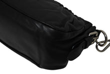 Load image into Gallery viewer, PRADA プラダ ミニワンショルダーバッグ ブラック ラムスキン ブラック イタリア製 シルバー金具 美品 中古 4b011281