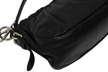 Load image into Gallery viewer, PRADA プラダ ミニワンショルダーバッグ ブラック ラムスキン ブラック イタリア製 シルバー金具 美品 中古 4b011281