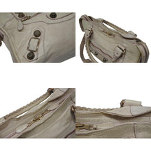 Load image into Gallery viewer, BALENCIAGA バレンシアガ ジャイアント シティ 2WAYバッグ 173084 ベージュ ピンクゴールド金具 イタリア製 美品 中古 4b011282