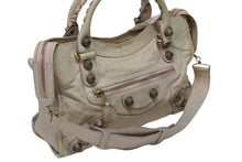 Load image into Gallery viewer, BALENCIAGA バレンシアガ ジャイアント シティ 2WAYバッグ 173084 ベージュ ピンクゴールド金具 イタリア製 美品 中古 4b011282