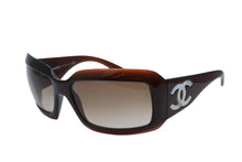 Load image into Gallery viewer, 極美品 CHANEL シャネル サングラス アイウェア 5076-H c.538/13 サイズ61□16 120 ココマーク シェル ブラウン 中古 4b011293