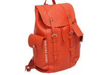 Load image into Gallery viewer, 極美品 LOUIS VUITTON ルイヴィトン クリストファーMM バックパック リュック M23764 エピ XLレザー レッド シルバー金具 中古 4b011304