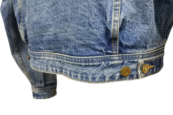 極美品 FEAR OF GOD フィアオブゴッド 5TH Denim Terry Hoodie デニム テリー フーディ ブルー グレー サイズM 中古 4b011306