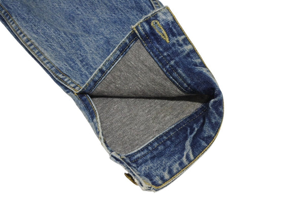 極美品 FEAR OF GOD フィアオブゴッド 5TH Denim Terry Hoodie デニム テリー フーディ ブルー グレー サイズM 中古 4b011306
