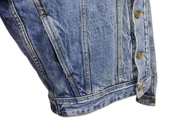 極美品 FEAR OF GOD フィアオブゴッド 5TH Denim Terry Hoodie デニム テリー フーディ ブルー グレー サイズM 中古 4b011306
