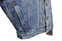 Load image into Gallery viewer, 極美品 FEAR OF GOD フィアオブゴッド 5TH Denim Terry Hoodie デニム テリー フーディ ブルー グレー サイズM 中古 4b011306