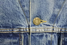 Load image into Gallery viewer, 極美品 FEAR OF GOD フィアオブゴッド 5TH Denim Terry Hoodie デニム テリー フーディ ブルー グレー サイズM 中古 4b011306