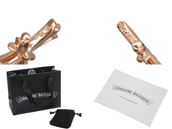 新品未使用 CHROME HEARTS クロムハーツ 22K タイニークロス ファットクロス 純正 8.8g パヴェダイヤ ペンダント ゴールド 中古 4b011308
