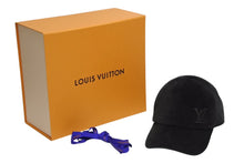 Load image into Gallery viewer, 極美品 LOUIS VUITTON ルイヴィトン キャップ LV コーデュロイ ベースボールキャップ M7242M ダークブラウン レザーストラップ 中古 4b011311