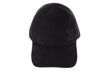 Load image into Gallery viewer, 極美品 LOUIS VUITTON ルイヴィトン キャップ LV コーデュロイ ベースボールキャップ M7242M ダークブラウン レザーストラップ 中古 4b011311