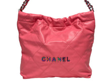 Load image into Gallery viewer, 新品未使用 CHANEL シャネル CHANEL 22 スモール ハンドバッグ AS3260 ランダム番台 ココマーク シャイニーカーフスキン ピンク 中古 4b011318