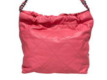 Load image into Gallery viewer, 新品未使用 CHANEL シャネル CHANEL 22 スモール ハンドバッグ AS3260 ランダム番台 ココマーク シャイニーカーフスキン ピンク 中古 4b011318