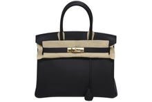 Load image into Gallery viewer, 極美品 HERMES エルメス バーキン30 ハンドバッグ トゴ ブラック ローズゴールド金具 Z刻印 中古 4b011320