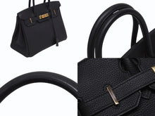 Load image into Gallery viewer, 極美品 HERMES エルメス バーキン30 ハンドバッグ トゴ ブラック ローズゴールド金具 Z刻印 中古 4b011320