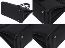 Load image into Gallery viewer, 極美品 HERMES エルメス バーキン30 ハンドバッグ トゴ ブラック ローズゴールド金具 Z刻印 中古 4b011320