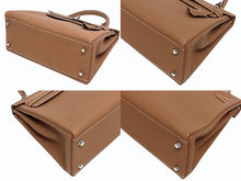 Load image into Gallery viewer, 新品同様 HERMES エルメス ケリー28 内縫い ゴールド Z刻印 トゴ シルバー金具 ハンドバッグ 中古 4b011321