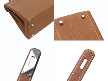 Load image into Gallery viewer, 新品同様 HERMES エルメス ケリー28 内縫い ゴールド Z刻印 トゴ シルバー金具 ハンドバッグ 中古 4b011321