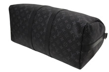 Load image into Gallery viewer, LOUIS VUITTON ルイヴィトン キーポル バンドリエール45 ボストンバッグ M40569 モノグラム エクリプス ブラック 美品 中古 4b011323