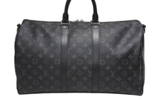 Load image into Gallery viewer, LOUIS VUITTON ルイヴィトン キーポル バンドリエール45 ボストンバッグ M40569 モノグラム エクリプス ブラック 美品 中古 4b011323