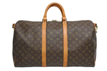 Load image into Gallery viewer, LOUIS VUITTON ルイヴィトン キーポル バンドリエール50 ボストンバッグ M41416 モノグラム PVC レザー 美品 中古 4b011324