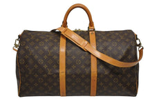 Load image into Gallery viewer, LOUIS VUITTON ルイヴィトン キーポル バンドリエール50 ボストンバッグ M41416 モノグラム PVC レザー 美品 中古 4b011325