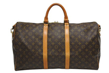 Load image into Gallery viewer, LOUIS VUITTON ルイヴィトン キーポル バンドリエール50 ボストンバッグ M41416 モノグラム PVC レザー 美品 中古 4b011325