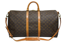 Load image into Gallery viewer, LOUIS VUITTON ルイヴィトン キーポル バンドリエール55 ボストンバッグ M41414 モノグラム ブラウン 美品 中古 4b011328