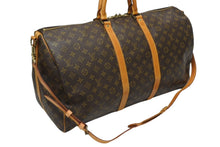 Load image into Gallery viewer, LOUIS VUITTON ルイヴィトン キーポル バンドリエール55 ボストンバッグ M41414 モノグラム ブラウン 美品 中古 4b011328