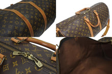 Load image into Gallery viewer, LOUIS VUITTON ルイヴィトン キーポル バンドリエール55 ボストンバッグ M41414 モノグラム ブラウン 美品 中古 4b011329