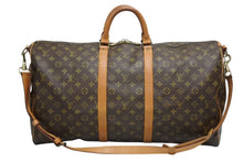 Load image into Gallery viewer, LOUIS VUITTON ルイヴィトン キーポル バンドリエール55 ボストンバッグ M41414 モノグラム ブラウン 美品 中古 4b011329