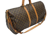 Load image into Gallery viewer, LOUIS VUITTON ルイヴィトン キーポル バンドリエール55 ボストンバッグ M41414 モノグラム ブラウン 美品 中古 4b011329