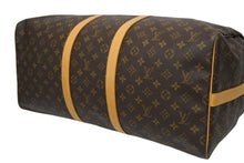 Load image into Gallery viewer, 極美品 LOUIS VUITTON ルイヴィトン キーポル バンドリエール55 ボストンバッグ M41414 モノグラム ブラウン 中古 4b011330