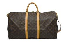 Load image into Gallery viewer, 極美品 LOUIS VUITTON ルイヴィトン キーポル バンドリエール55 ボストンバッグ M41414 モノグラム ブラウン 中古 4b011330