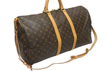 Load image into Gallery viewer, 極美品 LOUIS VUITTON ルイヴィトン キーポル バンドリエール55 ボストンバッグ M41414 モノグラム ブラウン 中古 4b011330
