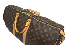 Load image into Gallery viewer, 極美品 LOUIS VUITTON ルイヴィトン キーポル バンドリエール55 ボストンバッグ M41414 モノグラム ブラウン 中古 4b011331