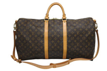 Load image into Gallery viewer, 極美品 LOUIS VUITTON ルイヴィトン キーポル バンドリエール55 ボストンバッグ M41414 モノグラム ブラウン 中古 4b011331