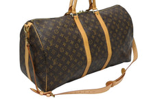 Load image into Gallery viewer, 極美品 LOUIS VUITTON ルイヴィトン キーポル バンドリエール55 ボストンバッグ M41414 モノグラム ブラウン 中古 4b011331
