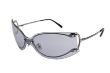 Load image into Gallery viewer, CARTIER カルティエ サングラス アイウェア 3746547 サイズ110 南青山オープン記念モデル メタル シルバー グレー ブラック 美品 中古 4b011335