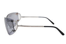Load image into Gallery viewer, CARTIER カルティエ サングラス アイウェア 3746547 サイズ110 南青山オープン記念モデル メタル シルバー グレー ブラック 美品 中古 4b011335
