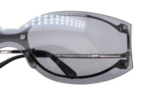 Load image into Gallery viewer, CARTIER カルティエ サングラス アイウェア 3746547 サイズ110 南青山オープン記念モデル メタル シルバー グレー ブラック 美品 中古 4b011335