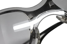 Load image into Gallery viewer, CARTIER カルティエ サングラス アイウェア 3746547 サイズ110 南青山オープン記念モデル メタル シルバー グレー ブラック 美品 中古 4b011335