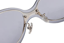 Load image into Gallery viewer, CARTIER カルティエ サングラス アイウェア 3746547 サイズ110 南青山オープン記念モデル メタル シルバー グレー ブラック 美品 中古 4b011335