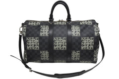 LOUIS VUITTON ルイヴィトン キーポル バンドリエール45 ボストンバッグ N41573 クリストファー ネメス ダミエ 美品 中古 4b011341