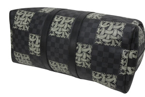 LOUIS VUITTON ルイヴィトン キーポル バンドリエール45 ボストンバッグ N41573 クリストファー ネメス ダミエ 美品 中古 4b011341