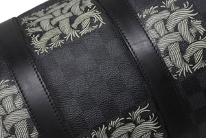 LOUIS VUITTON ルイヴィトン キーポル バンドリエール45 ボストンバッグ N41573 クリストファー ネメス ダミエ 美品 中古 4b011341