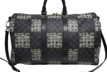 Load image into Gallery viewer, LOUIS VUITTON ルイヴィトン キーポル バンドリエール45 ボストンバッグ N41573 クリストファー ネメス ダミエ 美品 中古 4b011341